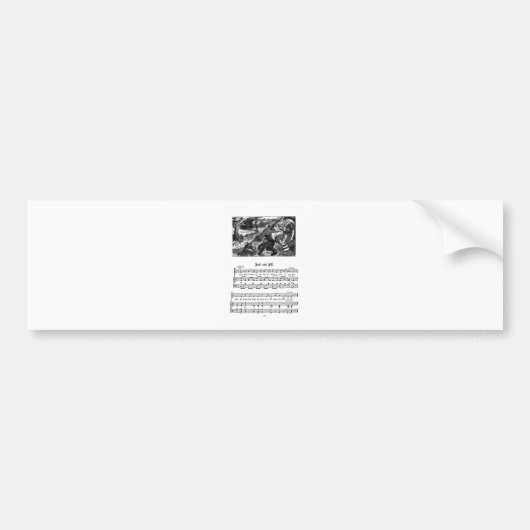 Nursery Rhyme Jack en Jill Bumpersticker (Voorkant)