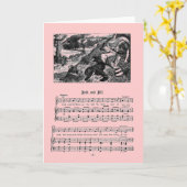 Nursery Rhyme Jack en Jill Wenskaart Kaart (Gele Bloem)