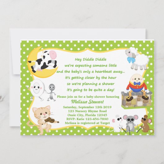 Nursery Rhyme Kaart (Voorkant)