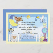 Nursery Rhyme Lullaby Baby Shower Uitnodigingen (Voorkant / Achterkant)