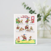 Nursery Rhyme - One Two Buckle My Shoe Briefkaart (Staand voorkant)