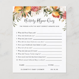 Nursery Rhyme Quiz | BABY SHOWER