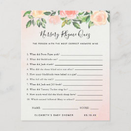 Nursery Rhyme Quiz | BABY SHOWER