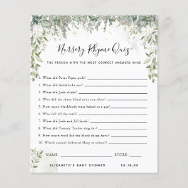 Nursery Rhyme Quiz | BABY SHOWER