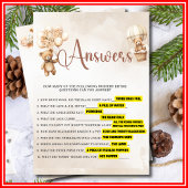 NURSERY RHYME QUIZ Baby shower Game Schattige Beer Kaart