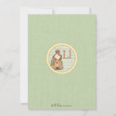 Nursery Rhyme Uitnodiging - Miss Muffet terug (Achterkant)