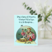 Nursery Rhyme - verjaardagsinVITATIES met de naam  Kaart (Staand voorkant)