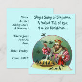 Nursery Rhyme - verjaardagsinVITATIES met de naam  Kaart (Voorkant / Achterkant)