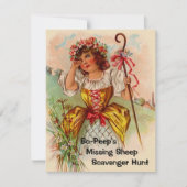 Nursery Rhyme - verjaardagsinVITATIES met de naam  Kaart (Voorkant)