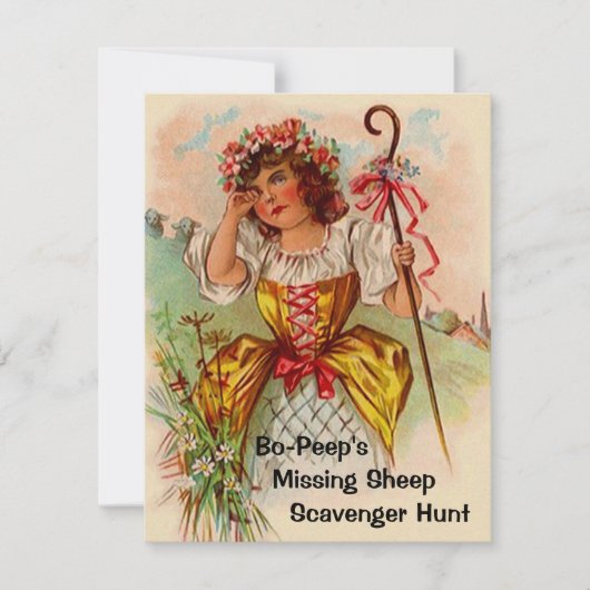 Nursery Rhyme - verjaardagsinVITATIES met de naam Kaart (Voorkant)