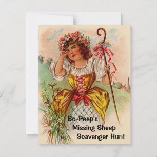 Nursery Rhyme - verjaardagsinVITATIES met de naam  Kaart