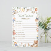 Nursery Rhyme Well wil Baby shower Kaart (Staand voorkant)