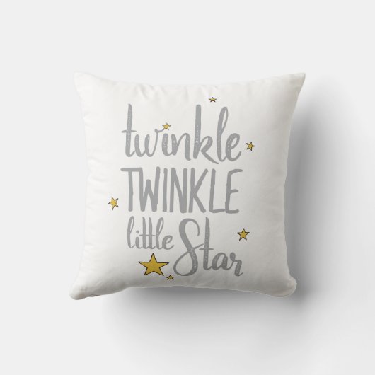 Nursery Rhymes Afbeelding Twinkle Twinkle Little D Kussen (Achterkant)