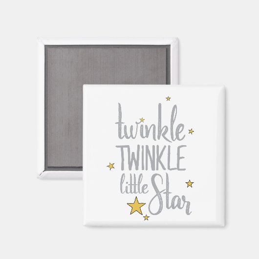 Nursery Rhymes Afbeelding Twinkle Twinkle Little D Magneet (Voorkant / Achterkant)