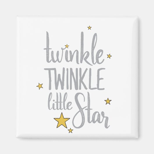 Nursery Rhymes Afbeelding Twinkle Twinkle Little D Magneet (Voorkant)