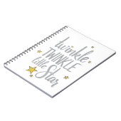 Nursery Rhymes Afbeelding Twinkle Twinkle Little D Notitieboek (Linkerzijde)