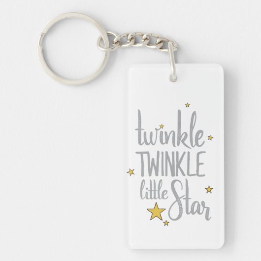 Nursery Rhymes Afbeelding Twinkle Twinkle Little D Sleutelhanger (Voorkant)
