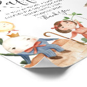 Nursery Rhymes Baby shower Diaper Raffle Sign Poster (Hoek)