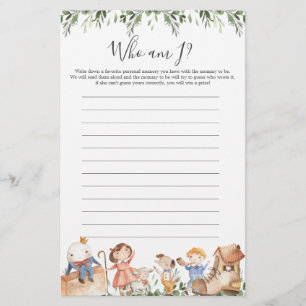 Nursery Rhymes Baby shower die ik word