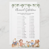 Nursery Rhymes Baby shower Diergiegame (Voorkant / Achterkant)