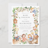 Nursery Rhymes Baby Shower Invitation Kaart (Voorkant)