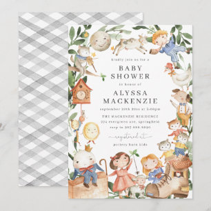 Nursery Rhymes Baby shower Kaart