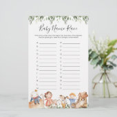 Nursery Rhymes Baby shower Naam Race Game (Staand voorkant)