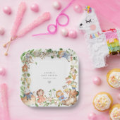 Nursery Rhymes Baby Shower Paper Plates Papieren Bordje (Feest)