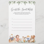 Nursery Rhymes-Baby shower raadt de zoete Mess (Voorkant)