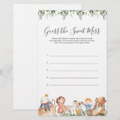 Nursery Rhymes-Baby shower raadt de zoete Mess (Voorkant / Achterkant)