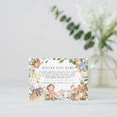 Nursery Rhymes Books for Baby Baby shower Card Informatiekaartje (Staand voorkant)