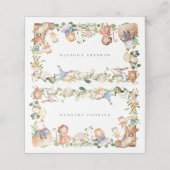 Nursery Rhymes Buffet Food Labels Plaatskaartje (Buitenkant ongevouwen)