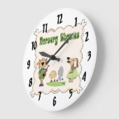 Nursery Rhymes Cow & Fiddle Kinder Clock Grote Klok (Hoek)