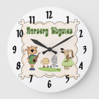 Nursery Rhymes Cow & Fiddle Kinder Clock Grote Klok