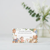 Nursery Rhymes Diaper Baby shower Card Informatiekaartje (Staand voorkant)