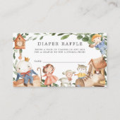 Nursery Rhymes Diaper Baby shower Card Informatiekaartje (Voorkant)