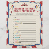 Nursery Rhymes Emoji [Circus Theme] Briefhoofd (Voorkant)