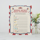 Nursery Rhymes Emoji [Circus Theme] Briefhoofd (Staand voorkant)