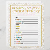 Nursery Rhymes Emoji [Golden Lines] Briefhoofd (Voorkant / Achterkant)