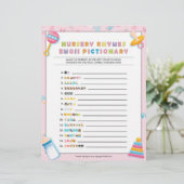 Nursery Rhymes Emoji Pictionary [Baby Basics Pink] Briefhoofd (Staand voorkant)