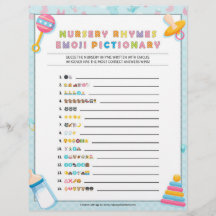 Nursery Rhymes Emoji Pictionary [Basics Blue]