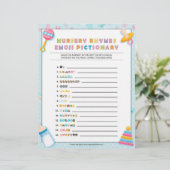 Nursery Rhymes Emoji Pictionary [Basics Blue] Briefhoofd (Staand voorkant)