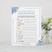 Nursery Rhymes Emoji Pictionary [Blue Floral] Briefhoofd (Staand voorkant)