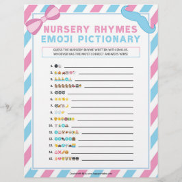 Nursery Rhymes Emoji Pictionary [Gender Surprise] Briefhoofd
