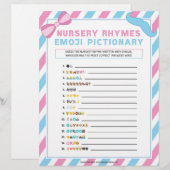 Nursery Rhymes Emoji Pictionary [Gender Surprise] Briefhoofd (Voorkant / Achterkant)