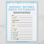 Nursery Rhymes Emoji Pictionary [Luxwoelzijde [Bla Briefhoofd (Voorkant)