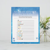 Nursery Rhymes Emoji Pictionary [Snowy Blue] Briefhoofd (Staand voorkant)