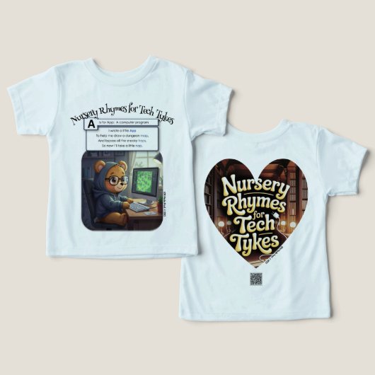Nursery Rhymes for Tech Tykes: A is for App (Ontwerp Voorkant & Achterkant)