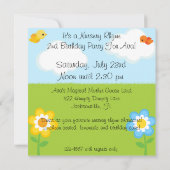 Nursery Rhymes Gepersonaliseerd Birthday-uitnodigi Kaart (Achterkant)