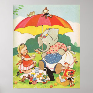 Nursery Rhymes, Mabel Lucie Attwell Poster